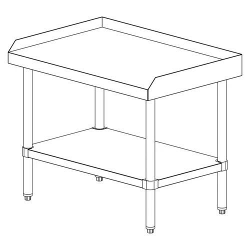 FALCON ESS-3030-304HD Equipment Stand, 30"W x 30"D, Stainless Undershelf