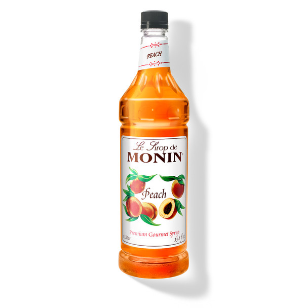 Monin Peach Syrup, 1 Liter