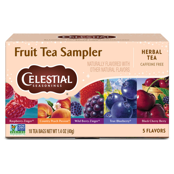 Celestial Seasonings Fruit Sampler, 18 Count
