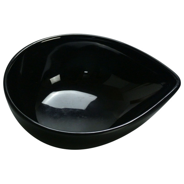 YANCO RM-706BK Rome Dish, 10 oz., Tear Drop, Melamine, Black