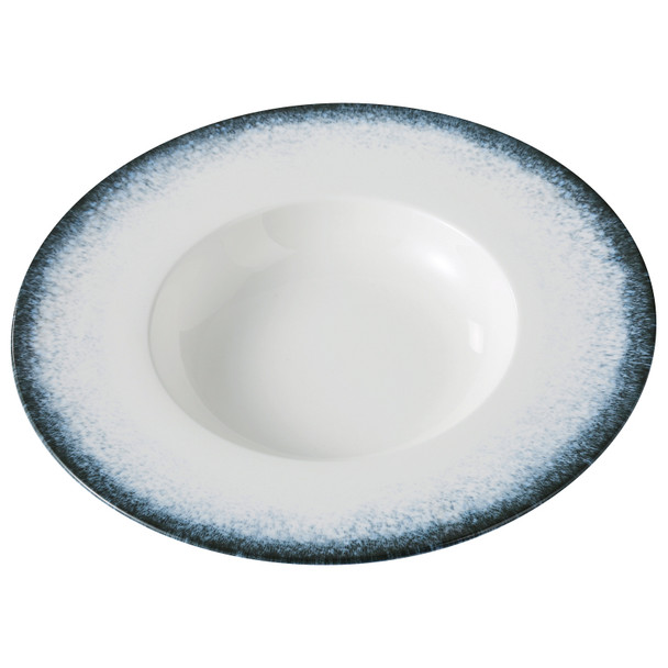 YANCO MR-411 Mars Pasta Bowl, 12 oz., 11", Wite & Blue, (12/Case)