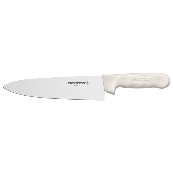 Dexter 12443 Chef's/Cook's Knife, 8", High-carbon steel, White Handle