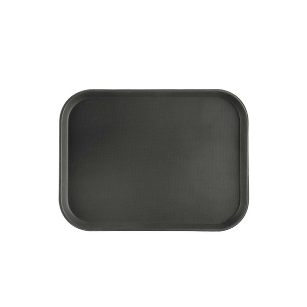 CAC FGTD-1216BK Tray, 16"x12", Rectangle, Non-slip, Black