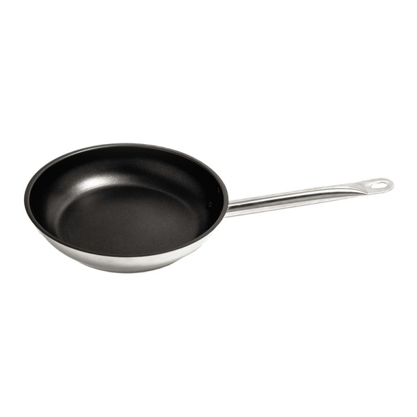 CAC S2FP-8N Fry Pan, 8", Non Stick, Induction Ready, Stainless Steel