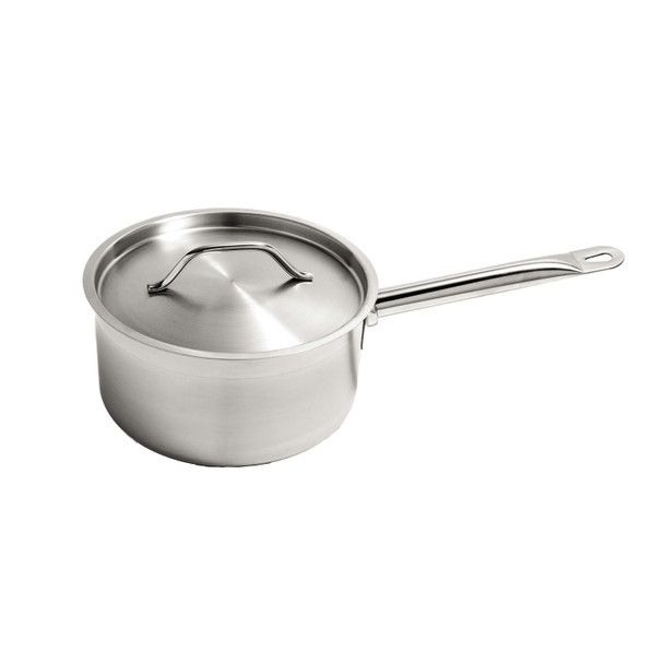 CAC S3AP-2 Saucepan, 2 QT, w/Lid, Stainless Steel, Induction Ready