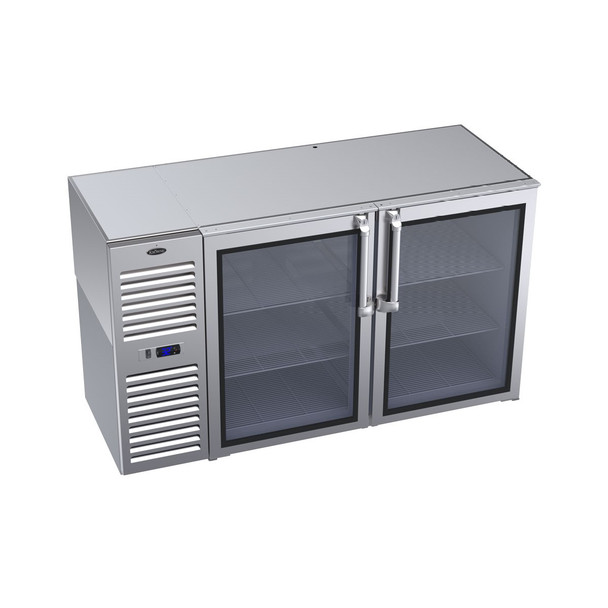 Krowne BS60 60" Refrigerated Back Bar Storage Cabinet, Two-Section