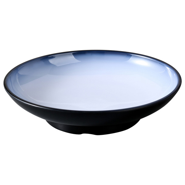 Yanco SN-310 Sentry Pasta Bowl, 35 oz., 9 7/8", Melamine, White/Black