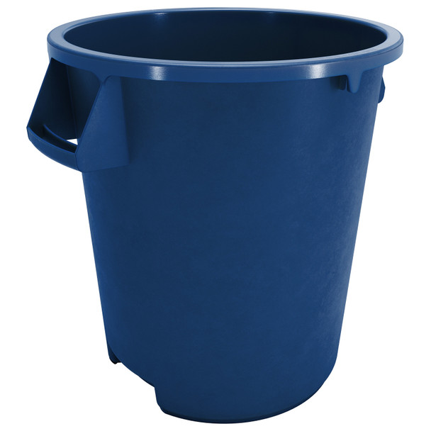 Carlisle 84101014 Bronco Waste Container, 10 gallon, Round, Blue