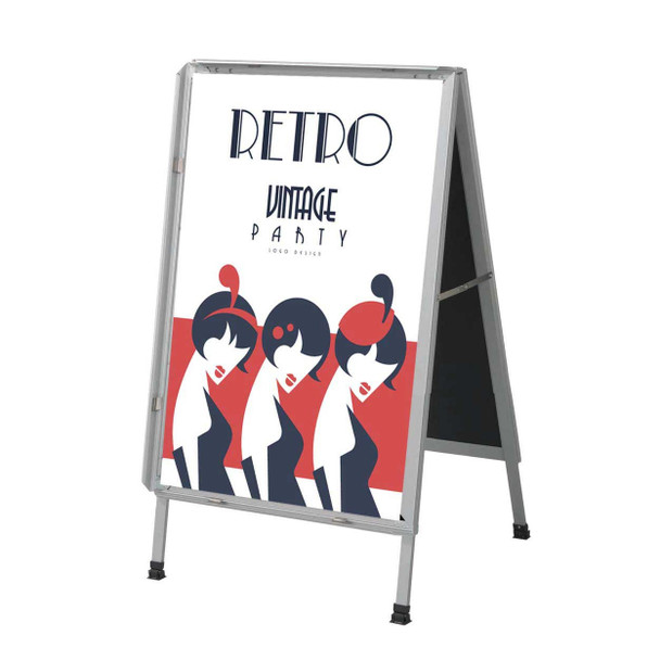 Aarco SAF2228 Snapframe Sidewalk Board, 22" x 28", Flip open, Aluminum Frame