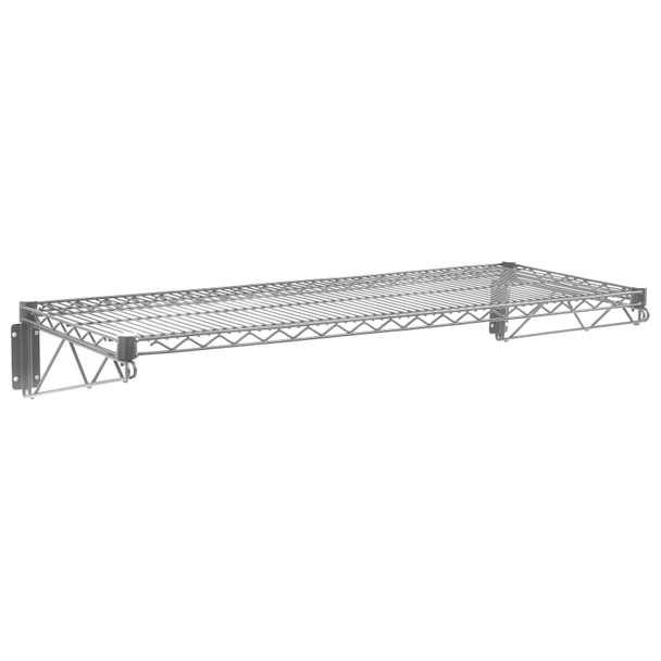 Olympic J1848WSG-SR Wall Mount Shelving Kit, (1) Grey 18" x 48" & (2) bracket