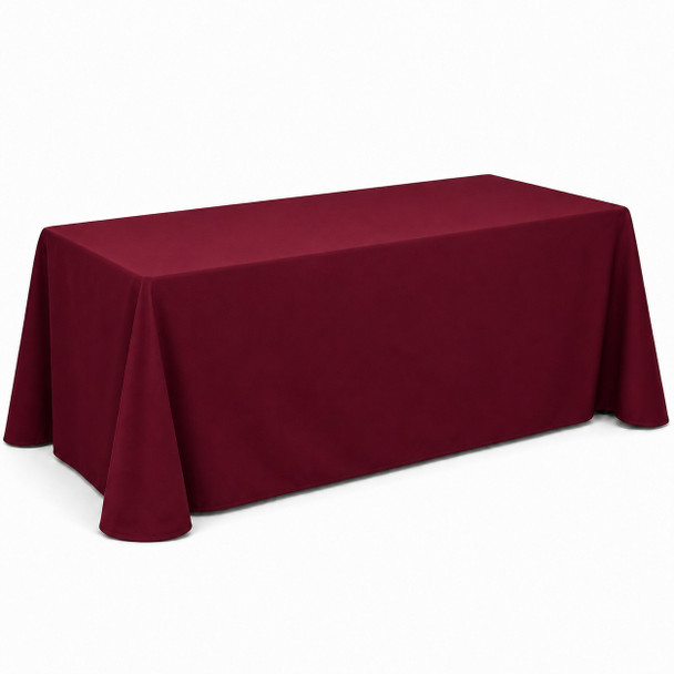 FORTUNE TC-36X72-BURGUNDY Table Cloth, 36" x 72", Rectangle, Burgundy