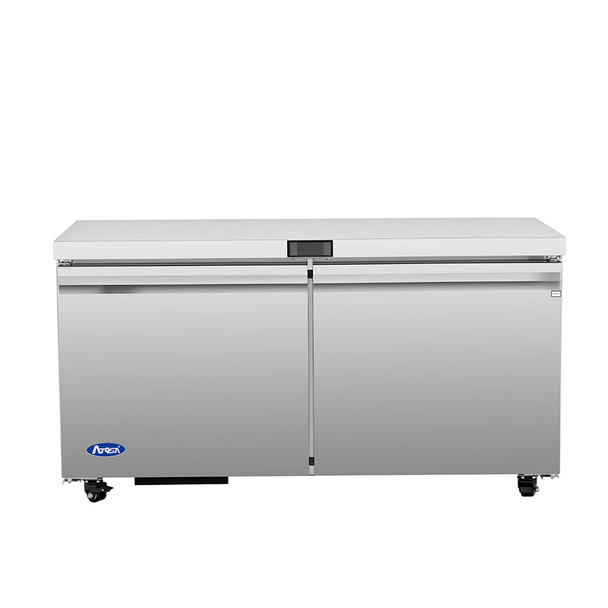 Atosa AUR60SD Undercounter Refrigerator, Reach-in,Two-section 60"