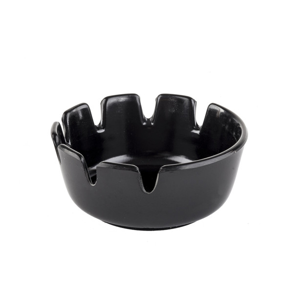 Tablecraft C263B-1 Classic Ashtrays, 4", Plastic, Black, (12/Pack)