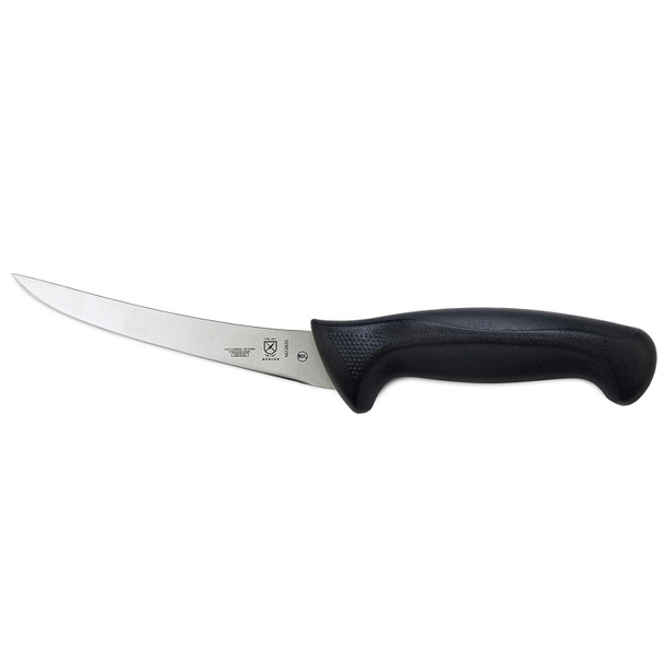 Mercer M23820 Millennia Boning Knife, 6", Curved, Black Handle