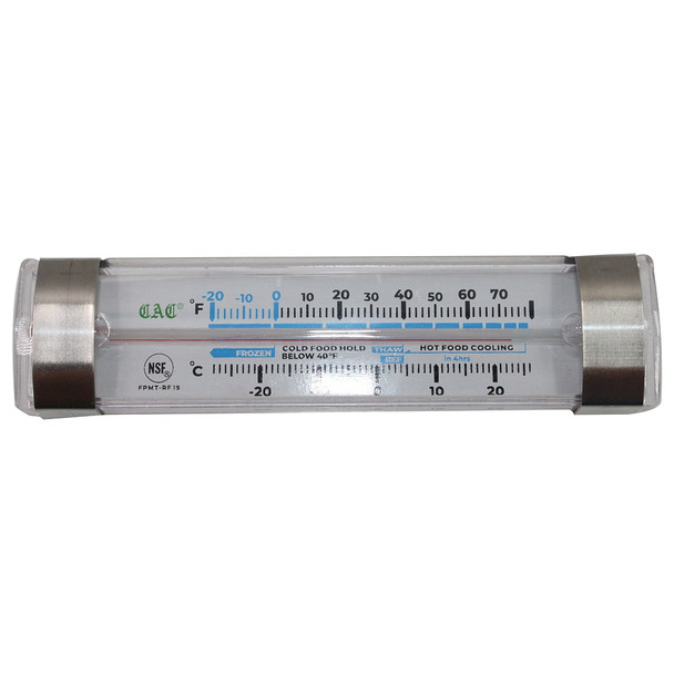 CAC FPMT-RF19 Fridge/Freezer Thermometer, Tube type, Horizontal