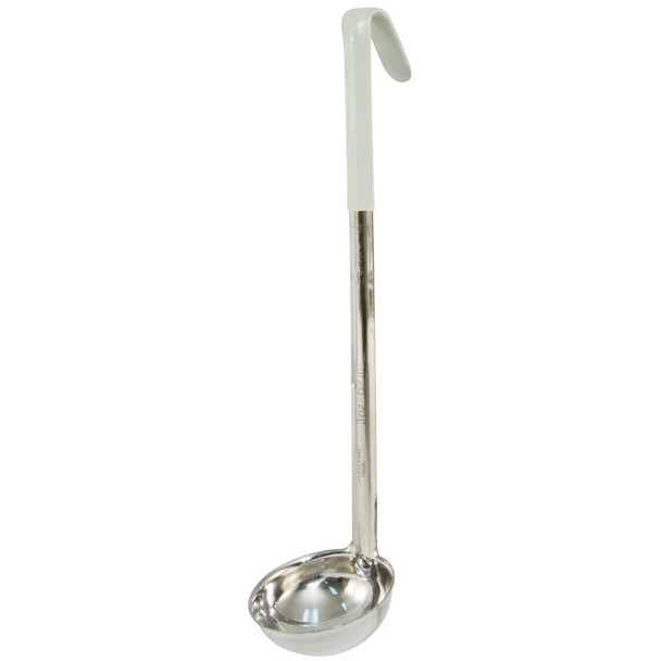 CAC SSLD-30IV Ladle, 3oz., 12-3/4", Ivory Handle, Stainless Steel