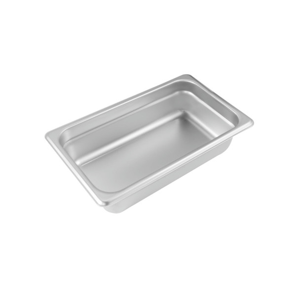 CAC STPQ-25-2 Steam Pan, 1/4 Size, 2-1/2" deep, 25 Gauge, Stainless Steel