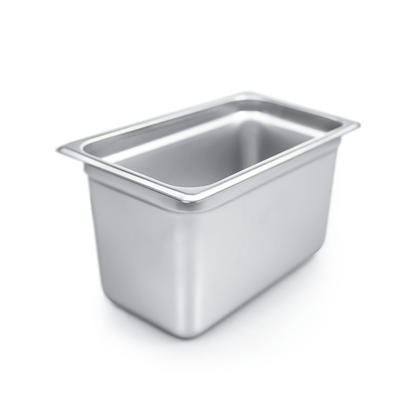 CAC STPQ-25-6 Steam Pan, 1/4 Size, 6" deep, 25 Gauge, Stainless Steel