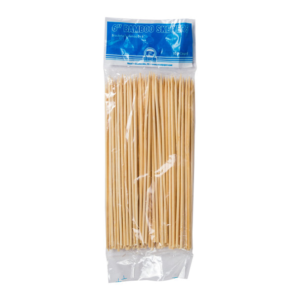 Royal R806 6-Inch Bamboo Skewer, Box (16/100pcs)
