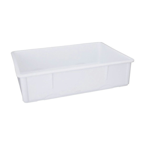 CAC DBBK-6H Dough Box, 25-1/2" x 17-1/2" x 6", Plastic, White