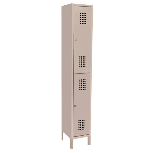 SPG 4K0028 Steel Locker 12"W x 12"D x 78"H Double Tier Single Wide