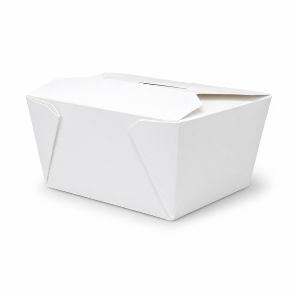Empress EMPFDBX8-W White Folded Takeout Box, 6"x4.75"x2.5", (300pcs/Case)