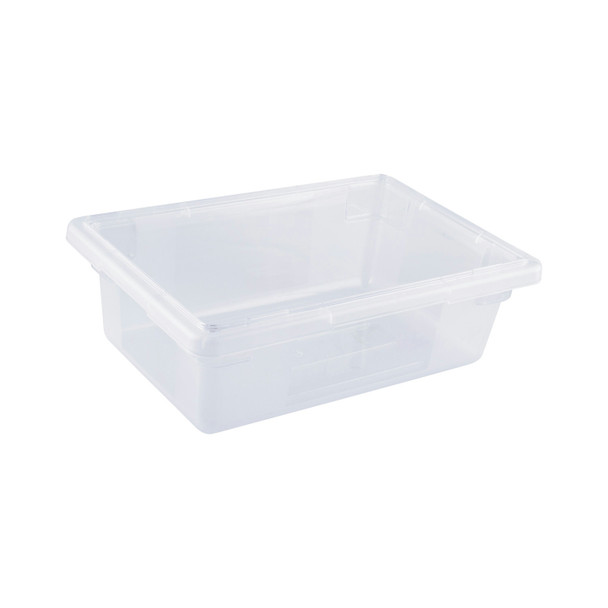 CAC FS1H-6C Food Storage Box, Half Size, 12"x18"x6", Clear