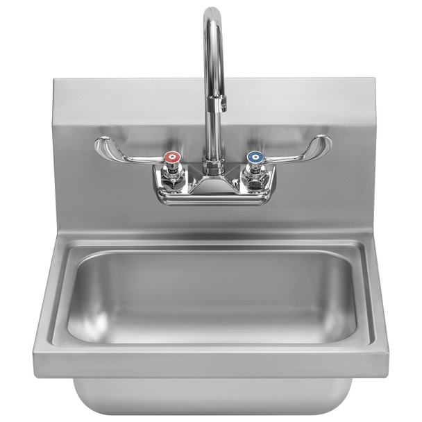 Atosa SH15 Hand Sink, Wall-mount, 15-3/4"x15-3/8", 4" Backsplash