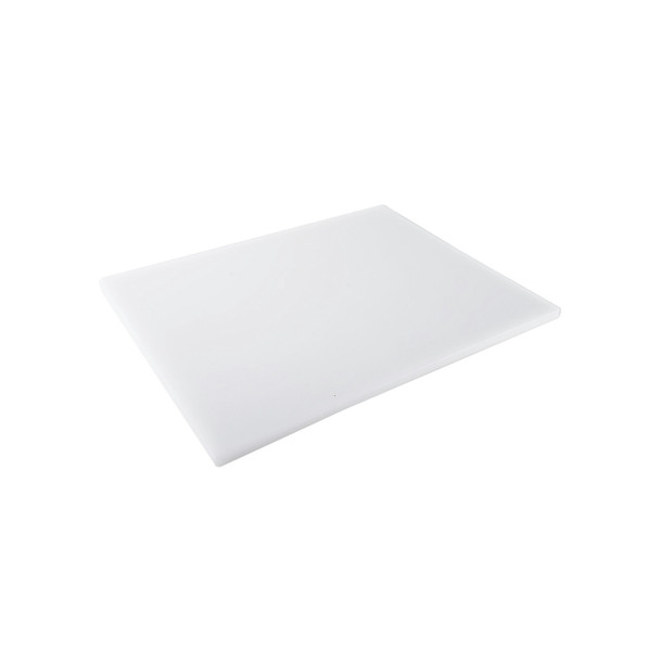 CAC CBPQ-1218W Cutting Board, 12" x 18", 3/4" Thick, White