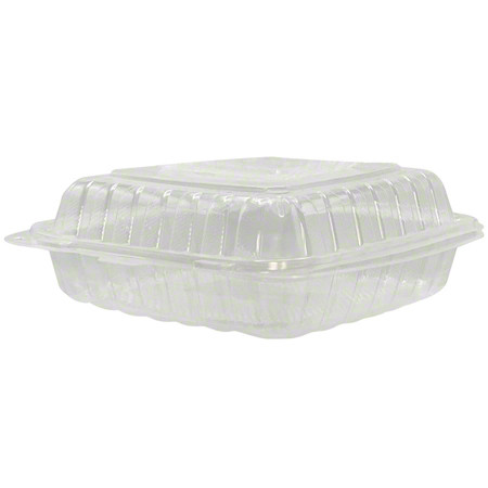 Empress ECLPPHL-81 Clear Hinged Container, 8"x 8", (200/Case)