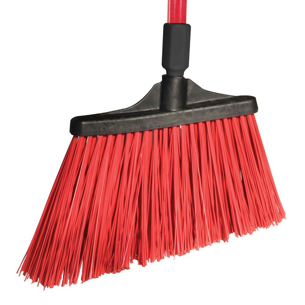 Ocedar 91356 MaxiSweep Angle Broom, Unflagged,  Red Fiberglass Handle