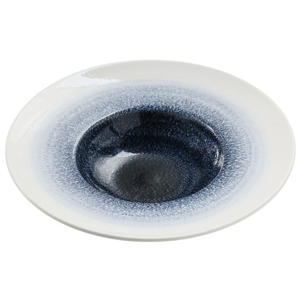YANCO UN-509 Universe Soup Plate, 9.5", 7 oz. Blue & White (24/Case)