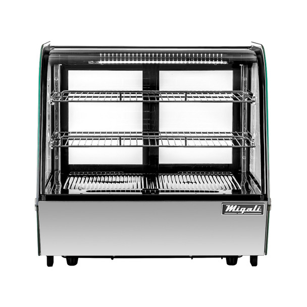 Migali C-42CTC-28 28"W Counter-Top Curved Glass Display Case Refrigerator
