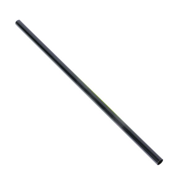 Jovials M9260013 Straws Jumbo 7.75", Black, Unwrapped, (500/Pack)