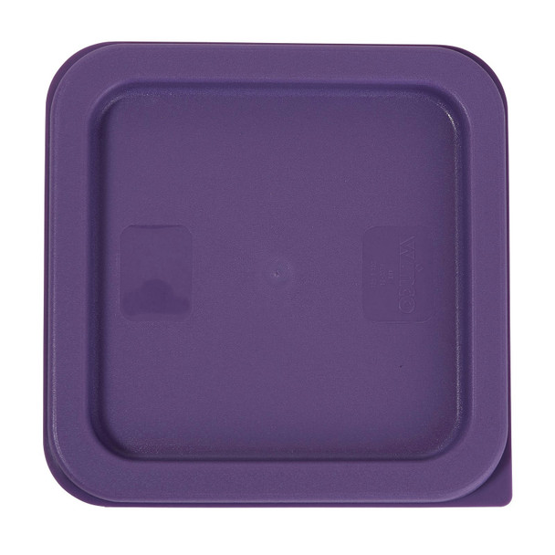 Winco PECC-24P Container Cover, Fits 2 & 4 QT, Square, Purple