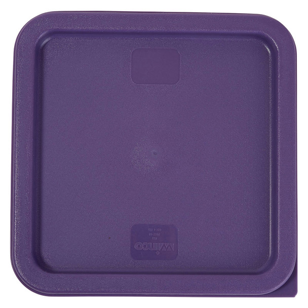 Winco PECC-68P Container Cover, Fits 6 & 8 QT, Square, Purple
