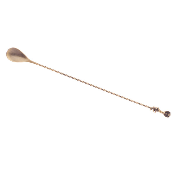 Barfly M37012SPTABR Venym Cobra Bar Spoon, 11-13/16", Antique Bronze