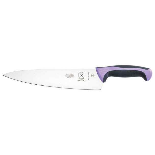 Mercer M22610PU Millennia Color Chef's Knife, 10", Purple Handle