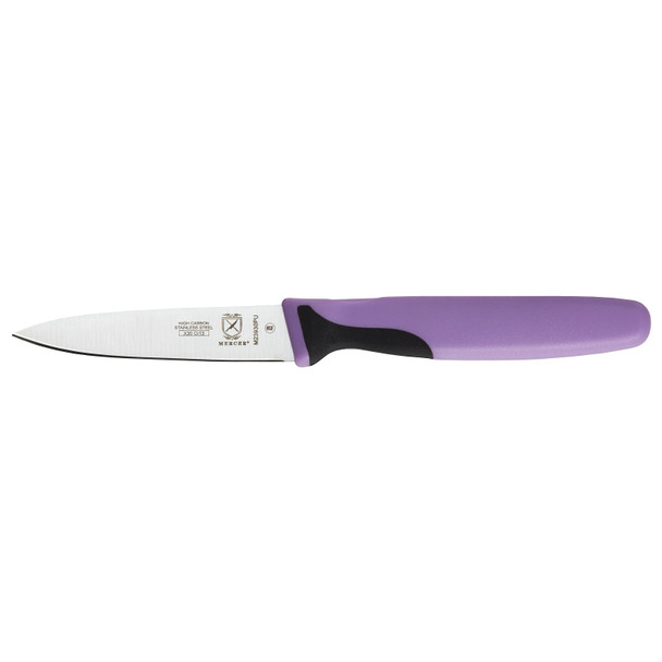 Mercer M23930PU Millennia Color Paring Knife, 3", Purple Handle