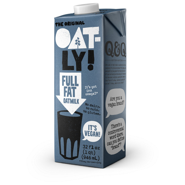 Oatly Full Fat Oat Milk, 1 Quart