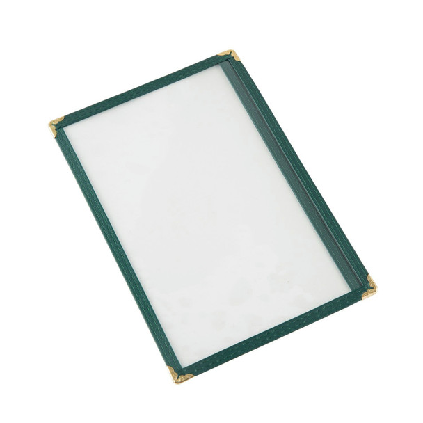CAC MCP1-58GN Menu Cover, 1-pocket, 8-1/2" x 5-1/2", Green