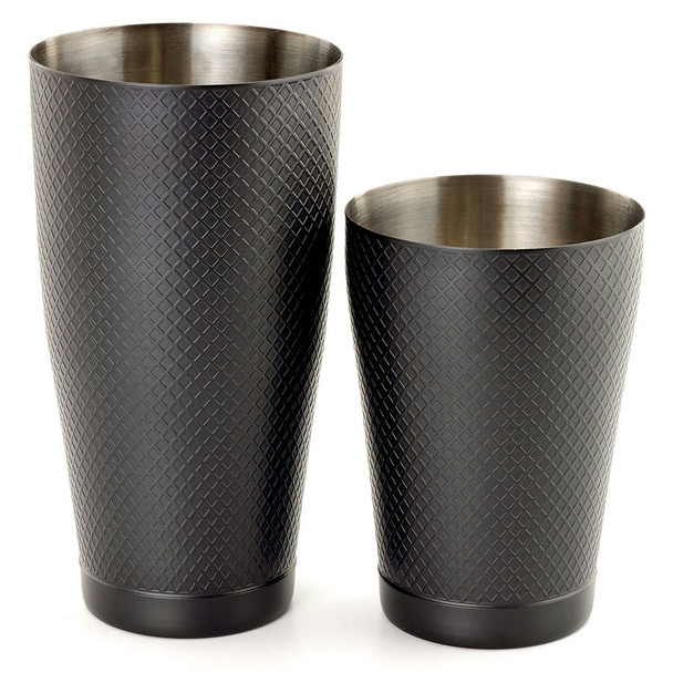 Barfly M37200MBK Diamond Lattice Cocktail Shaker Set, Matte Black