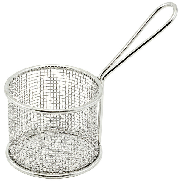 Winco FBM-32R Mini Fry Basket, 3-3/4", Round
