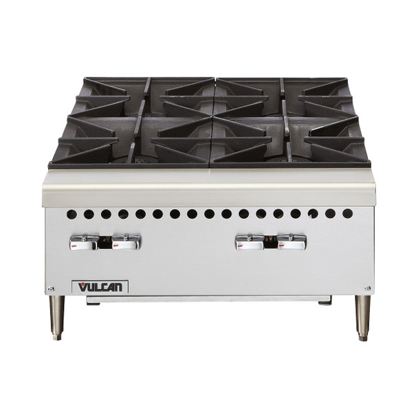 Vulcan VCRH24-1 24" Restaurant Series Countertop Gas Hot Plate - 100,000 BTU