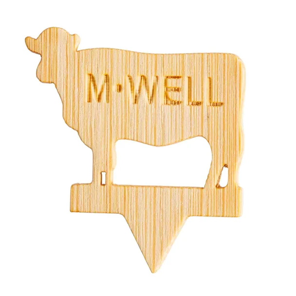 Tablecraft 13113 Cow-Shape "M-WELL" Bamboo Steak Markers (100pcs/Pack)