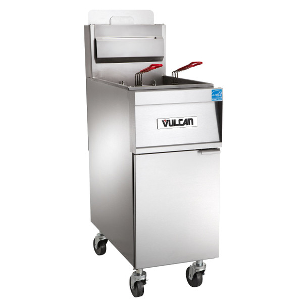 Vulcan 1TR45AF-2 TR Series 70,000 BTU Propane Gas Free Standing Fryer with Filtration - 45 Lbs