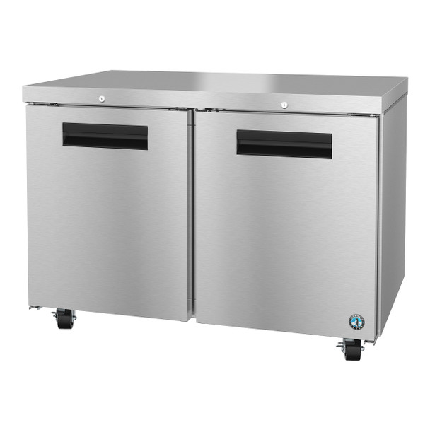 Hoshizaki UF48A-01 Two Section Undercounter Freezer, Stainless Doors with Lock