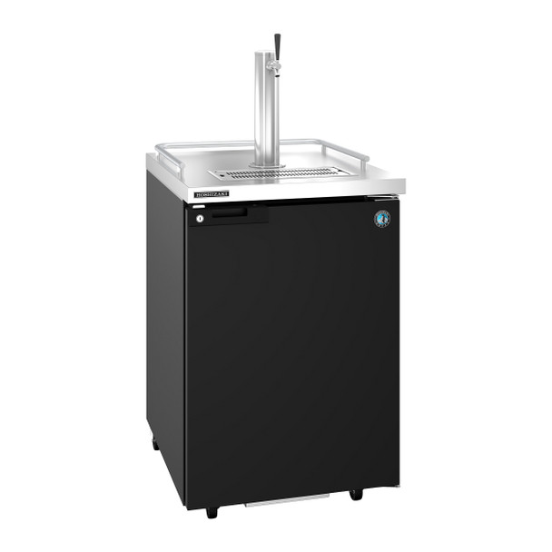 Hoshizaki HDD-1-24 Refrigerator, Single Section, Black Vinyl Back Bar Direct Draw, Solid Door Hoshizaki HDD-1-24 Refrigerator, Single Section, Black Vinyl Back Bar Direct Draw, Solid Door