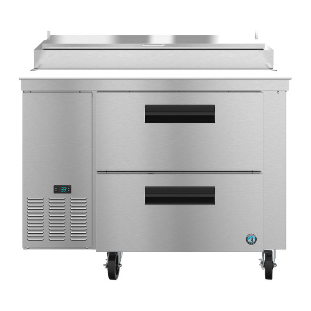 Hoshizaki PR46A-D2 Refrigerator, Single Section Pizza Prep Table, Stainless Drawers