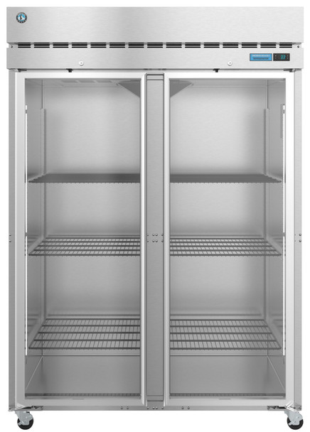 Hoshizaki R2A-FG Refrigerator, Two Section Upright, Full Glass Doors with Lock